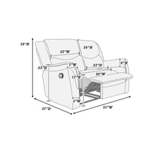 Load image into Gallery viewer, Modern Style Recliner Loveseat With Plush Armrest And Headrest
