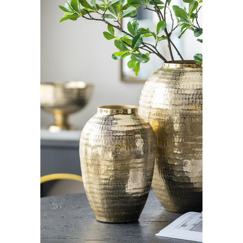 Hammered Urn Table Vase (574257) - Gold