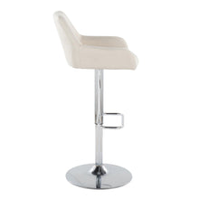 Load image into Gallery viewer, Daniella - Contemporary Adjustable Barstool With Swivel With Rounded Rectangle Footrest (Set of 2)
