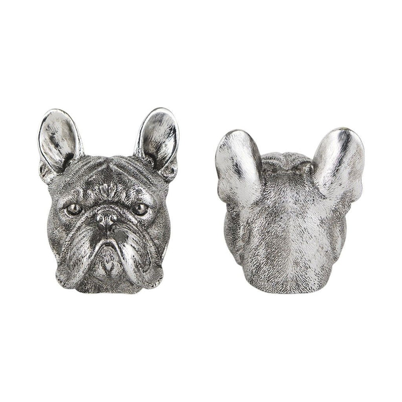 Dog Decorative Bookends (Set of 2) - Silver