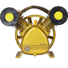 Load image into Gallery viewer, V Type Dual Cylinder Air Compressor Pump Head 5.5Hp 21Cfm 115 Psi - Golden
