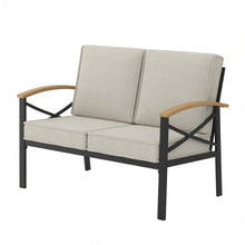 Load image into Gallery viewer, Outdoor Loveseat With Washable Cushions
