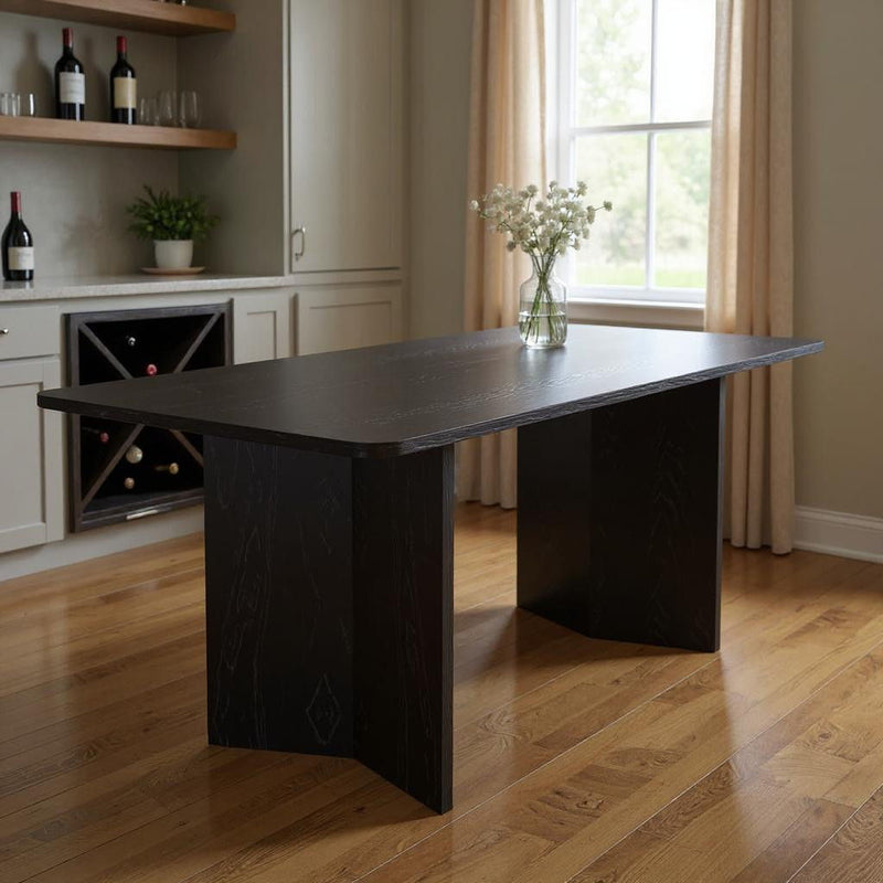 Wood Square Bar Table (712266) - Black