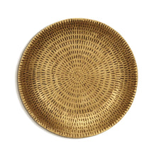 Load image into Gallery viewer, 10" Cast Iron Handmade Round Trinket Tray - Gold
