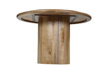 Load image into Gallery viewer, 48" Solid Wood Pedestal Base Round Top Dining Table - Natural
