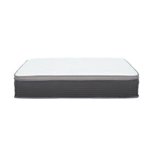 Load image into Gallery viewer, 12'' Hybrid Mattress In A Box, Plush Gel Memory Foam Mattress Top With Pocket Coil Base - Gray / White - Queen
