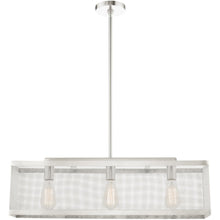 Load image into Gallery viewer, 18" Three Light Dimmable Chandelier With Shades - Nickel
