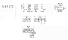 Load image into Gallery viewer, Modular L Shaped Six Piece Corner Sectional - Gray
