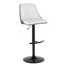 Load image into Gallery viewer, Gianna - Mid Century Modern Adjustable Barstool, Swivel With Rounded T Footrest (Set of 2)
