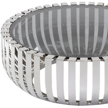Load image into Gallery viewer, Glass And Stainless Steel Round Coffee Table - Gray
