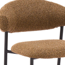 Load image into Gallery viewer, Fabric Open Back Dining Side Chairs (Set of 2) - Brown / Black
