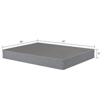 Load image into Gallery viewer, Foldable 9" Twin Size Metal Mattress Box Spring Foundation Bedroom Furniture Bed Base - Gray
