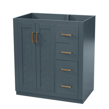 Load image into Gallery viewer, Retro Style Bathroom Vanity With 3 Drawers &amp; Soft-Closing Doors
