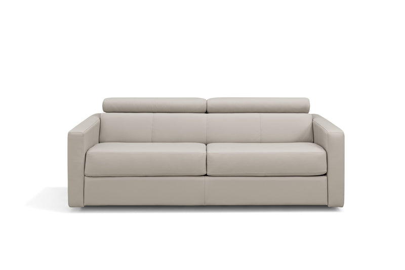 Leather Sleeper Sofa - Gray