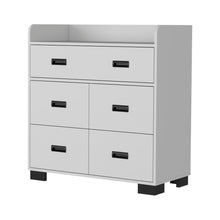 Load image into Gallery viewer, 34" Five Drawer Dresser - White
