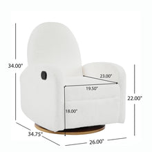 Load image into Gallery viewer, Contemporary 360 Swivel And Glider Recliner Chair
