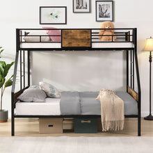 Load image into Gallery viewer, Modern Metal Bunk Bed With Dual Side Ladder And Metal Desig
