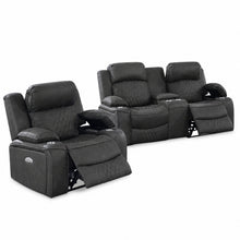 Load image into Gallery viewer, Power Motion Living Room Set With USB Port, Adjustable Headrest, Cup Holder
