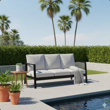Load image into Gallery viewer, 3 Seat All-Weather Patio Sofa With Cushions
