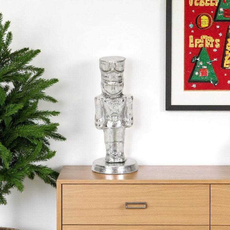 Christmas Nutcracker Hand Painted Figurine (634486) - Silver