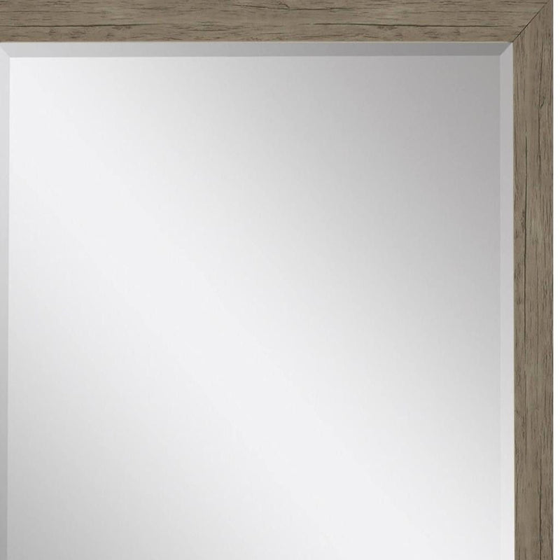 39" Accent Mirror - Light Brown