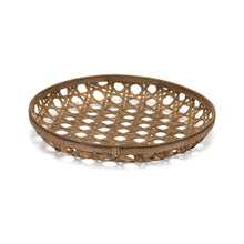 Load image into Gallery viewer, 22" Round Bamboo Vanity Tray - Brown
