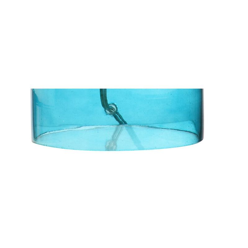 Novelty Desk Lamp LED With Drum Shade - Blue