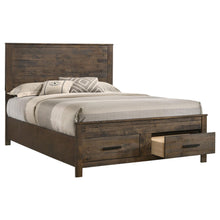 Load image into Gallery viewer, Queen Storage Bed With Platform Design And Drawer Storage - Brown
