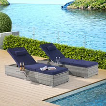 Load image into Gallery viewer, Outdoor Sofa Pe Rattan Furniture Deck Chair - Gray
