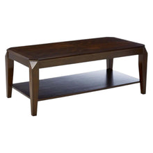 Load image into Gallery viewer, Solid Wood Coffee Table With Shelf And End Tables (Set of 3) - Brown
