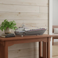 Load image into Gallery viewer, Hand Painted Model Boat (624316) - Gray
