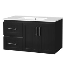Load image into Gallery viewer, Wall Mounted Bathroom Vanity &amp; Sink, 2 Drawers
