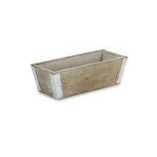 Load image into Gallery viewer, Rectangular Planter Box (638082) - Natural / Silver
