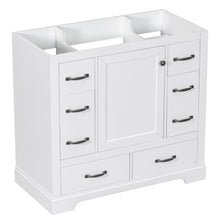 Load image into Gallery viewer, Modern Bathroom Vanity Base Only, 6 Drawer Storage With Adjustable Shelf
