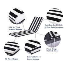 Load image into Gallery viewer, Outdoor Lounge Chair Cushion Replacement Patio Funiture Seat Cushion Chaise Lounge Cushion
