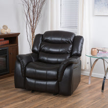 Load image into Gallery viewer, Classic Design Recliner, Upholstery Recliner, Glider Recliner - Black Berry
