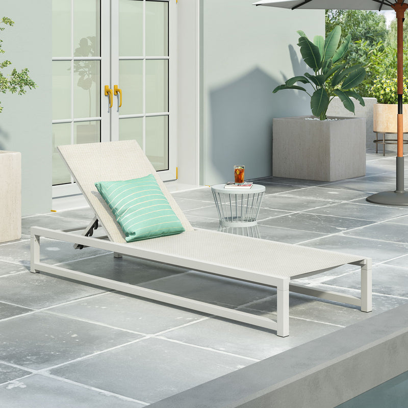 Venice - Chaise Lounge - White