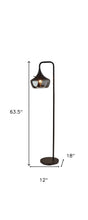 Load image into Gallery viewer, Task Floor Lamp With Black Bowl Shade - Black
