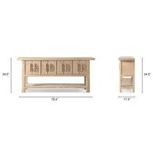 Load image into Gallery viewer, Rowan - Sideboard With Lower Shelf - Natural
