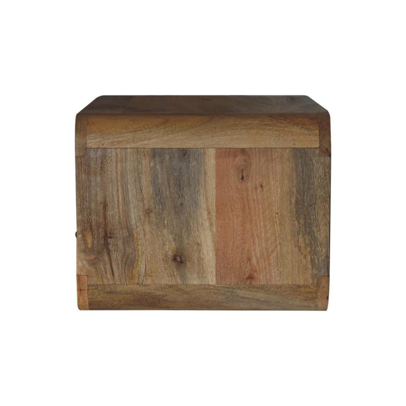 18" Solid Wood 1 Drawer Floating Nightstand - Brown