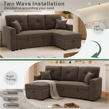 Load image into Gallery viewer, Sleeper Sectional With Pull Out Bed, Reversible Chaise
