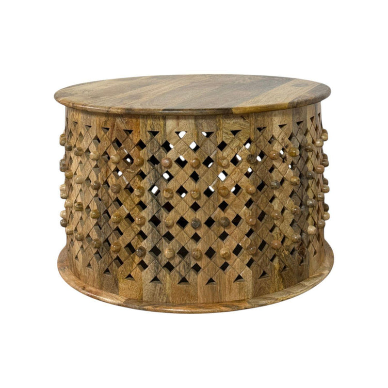Round Drum Coffee Table (745562) - Natural