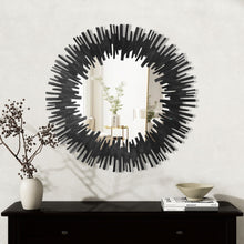 Load image into Gallery viewer, 36" Sunburst Framed Accent Mirror - Black
