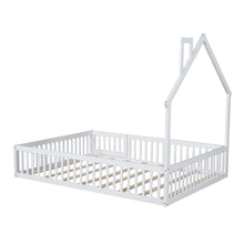 Load image into Gallery viewer, House Platform Bed With Guardrail
