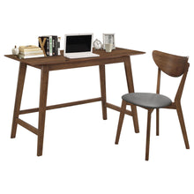 Load image into Gallery viewer, 2 Piece Writing Desk Set With Chair - Brown
