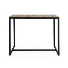 Load image into Gallery viewer, Ernesto - Outdoor Industrial Acacia Wood Bar Table
