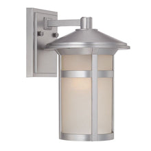 Load image into Gallery viewer, Round White Glass Wall Light - Brushed Silver

