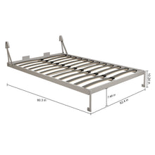 Load image into Gallery viewer, Queen Size Vertical Murphy Wall Cabinet Folding Bed With Automatic Legs - Gray
