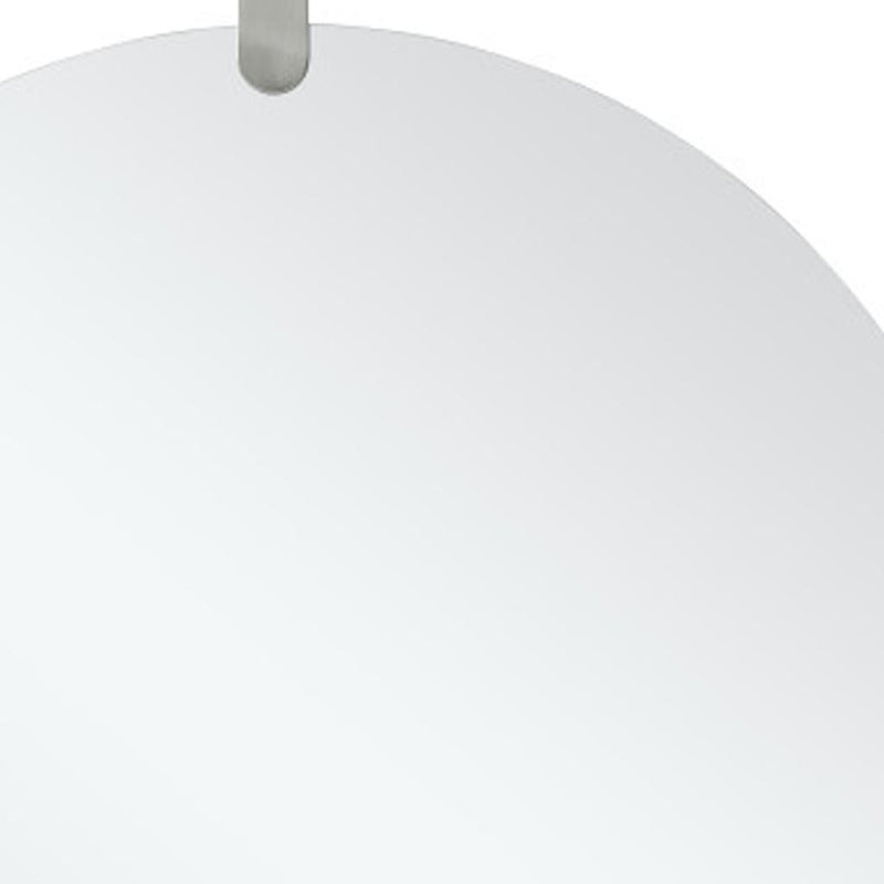 Round Frameless Accent Mirror Accent - Clear