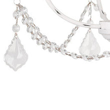 Load image into Gallery viewer, Four Light Metal Dimmable Chandelier With Shades - Antiqued White
